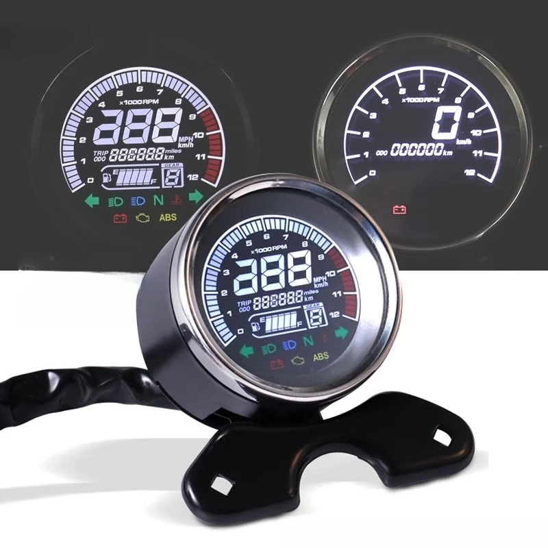 Modified instrument Electronic speed odometer Multi-function switching LCD instrument