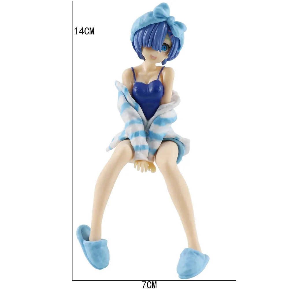 Neue Anime-Figur: Mädchen im Pyjama mit Leoparden-Bikini in Sitzposition, PVC-Action-Sammlermodell