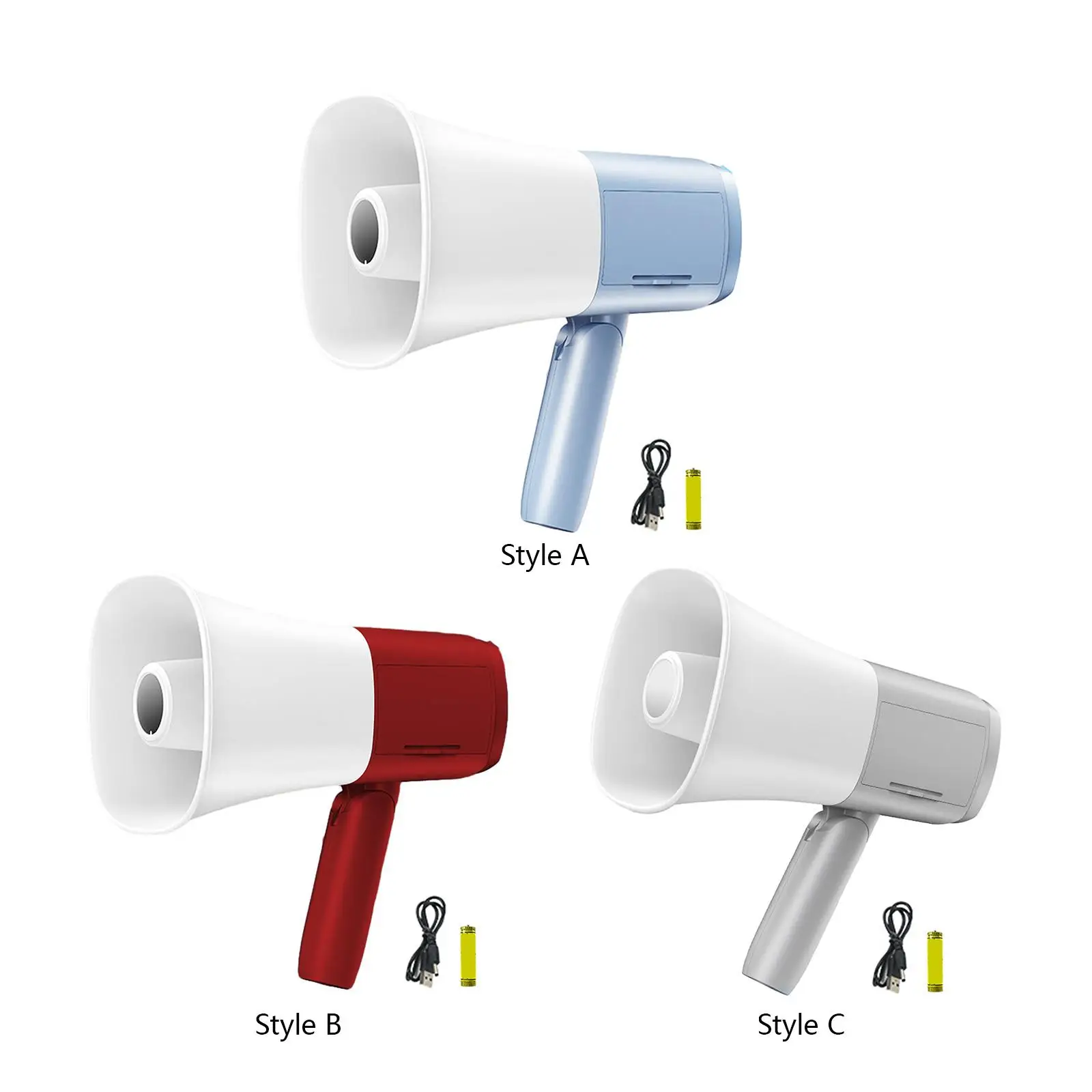 Portable Megaphone Speaker User Friendly Portable Megaphone Bullhorn for Outdoor Sports Selling Promotions Cheerleading Coaches