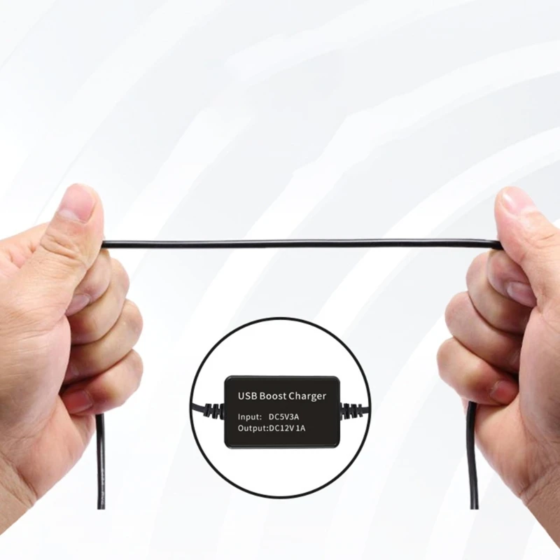 652F USB 5V to 12V Step Up Voltages Converters Transform Power Regulator Line 2.1x5.5mm  for Router