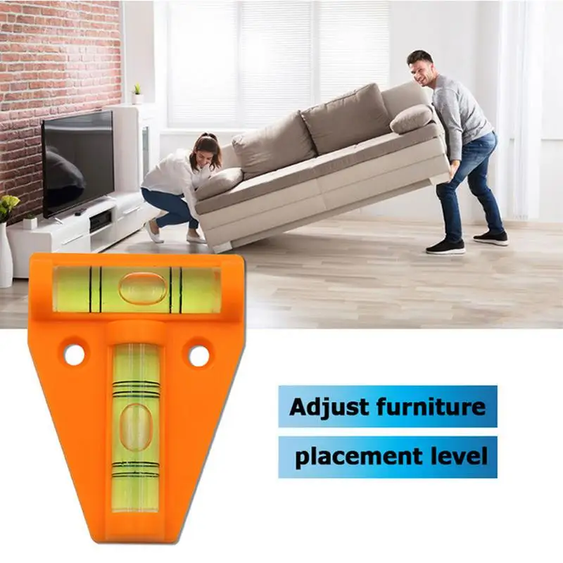 1pcs T Type Spirit Level Measurement Instrument Triangular Level Portable T-type Spirit Bubble Shell Plastic Measuring Tools image 3