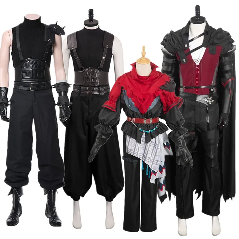 Clive Rosfield Cosplay Fantasy Joshua Zack Costume Cloud Strife Uniform Coat Pants Cloak Outfits Halloween Carnival Party Suit