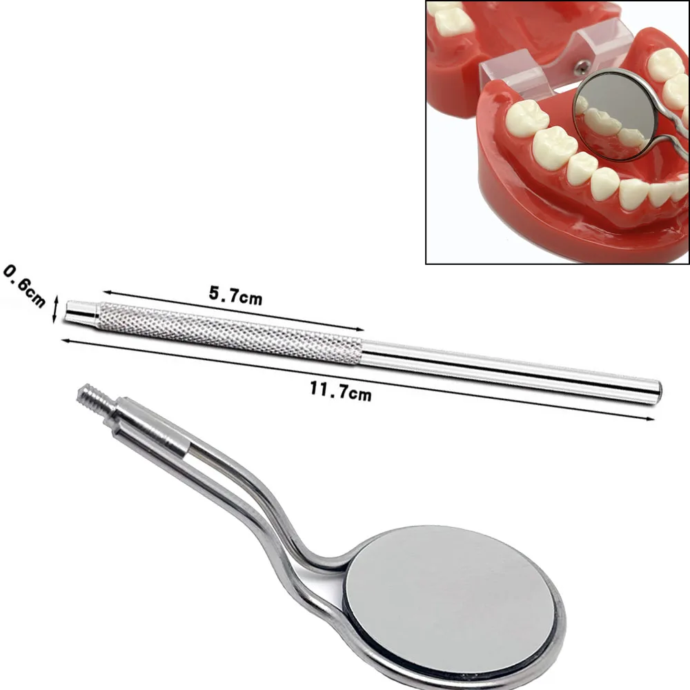 Dental Double-sided Reuse Use Mouth Mirror Dental Mouth Mirror Handle Odontoscope Handle Teeth Whitening Clean