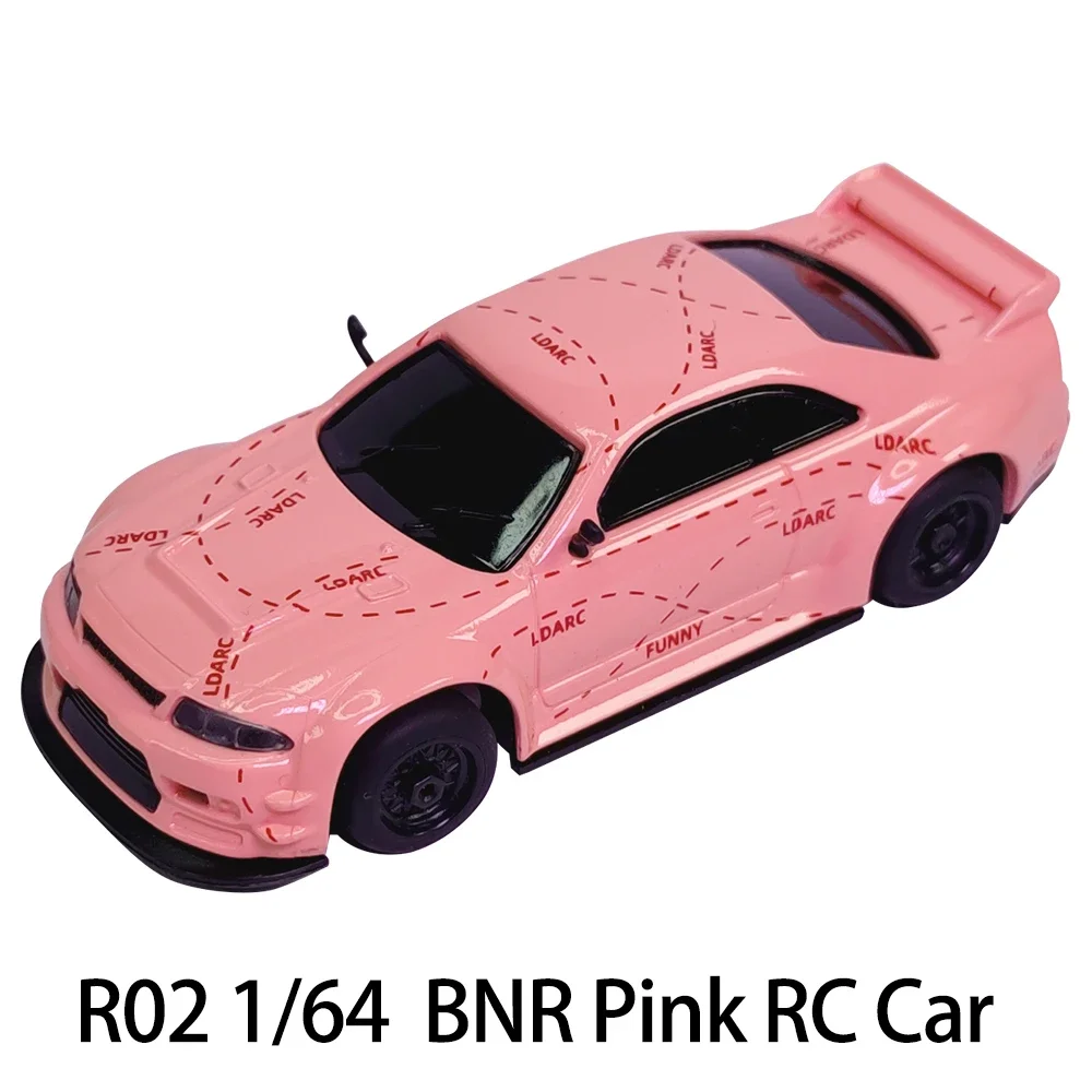 LDARC R02 Mini-RC-Sportwagen im Maßstab 1:64, RTR/BNR, ferngesteuerter Tisch-Rennen, ideales Geschenk für Erwachsene und Kinder