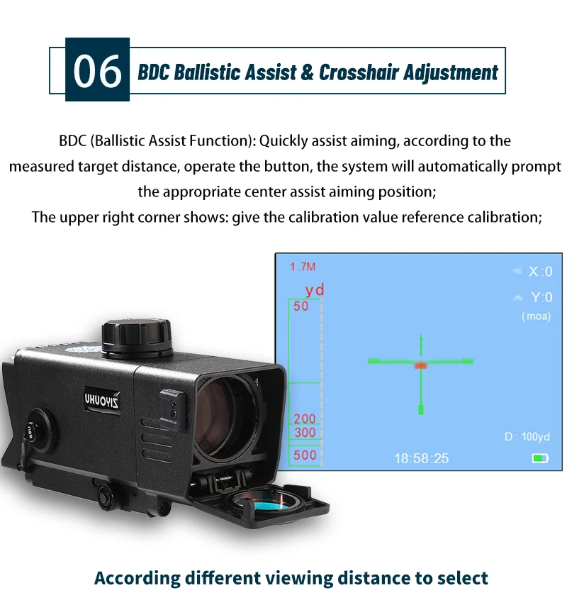 ترقية جديدة TRD10PRO الأشعة تحت الحمراء للرؤية الليلية أحادي العين HD سوبر TFT شاشة ريد دوت نطاق البصر مع إضاءة الأشعة تحت الحمراء #5