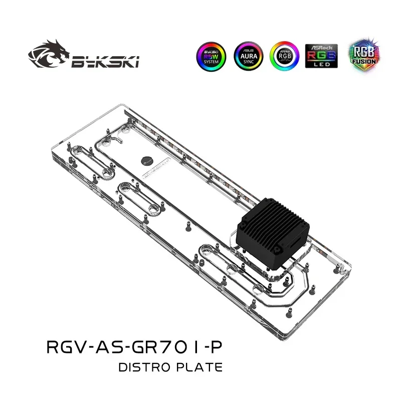 Bykski Acrylic Distro Plate /Board Reservoir for ASUS ROG Hyperion GR701 Computer Case /Water Cooling System /Combo DDC Pump