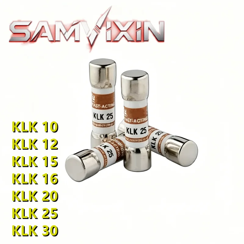 KLK10 KLK12 KLK15 KLK16 KLK20 KLK25 KLK30 (2-10pieces) 600V Fuse, Original In Stock