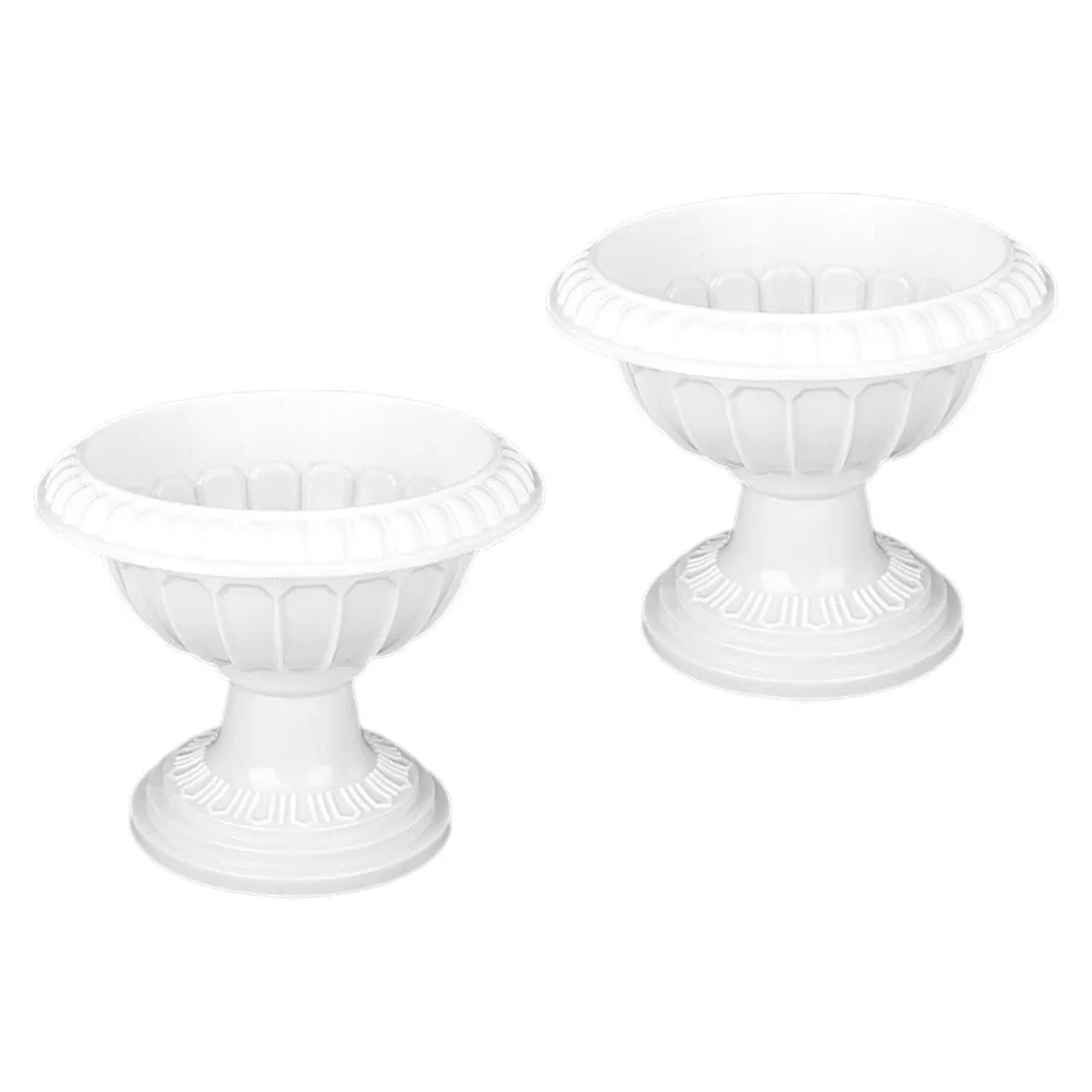 2 قطعة أواني الزهور الإغريقية في الهواء الطلق داخلي حديقة زارع الزفاف شرفة ديكور النمط الروماني وعاء النبات التصميم الأوروبي الكوبية #5