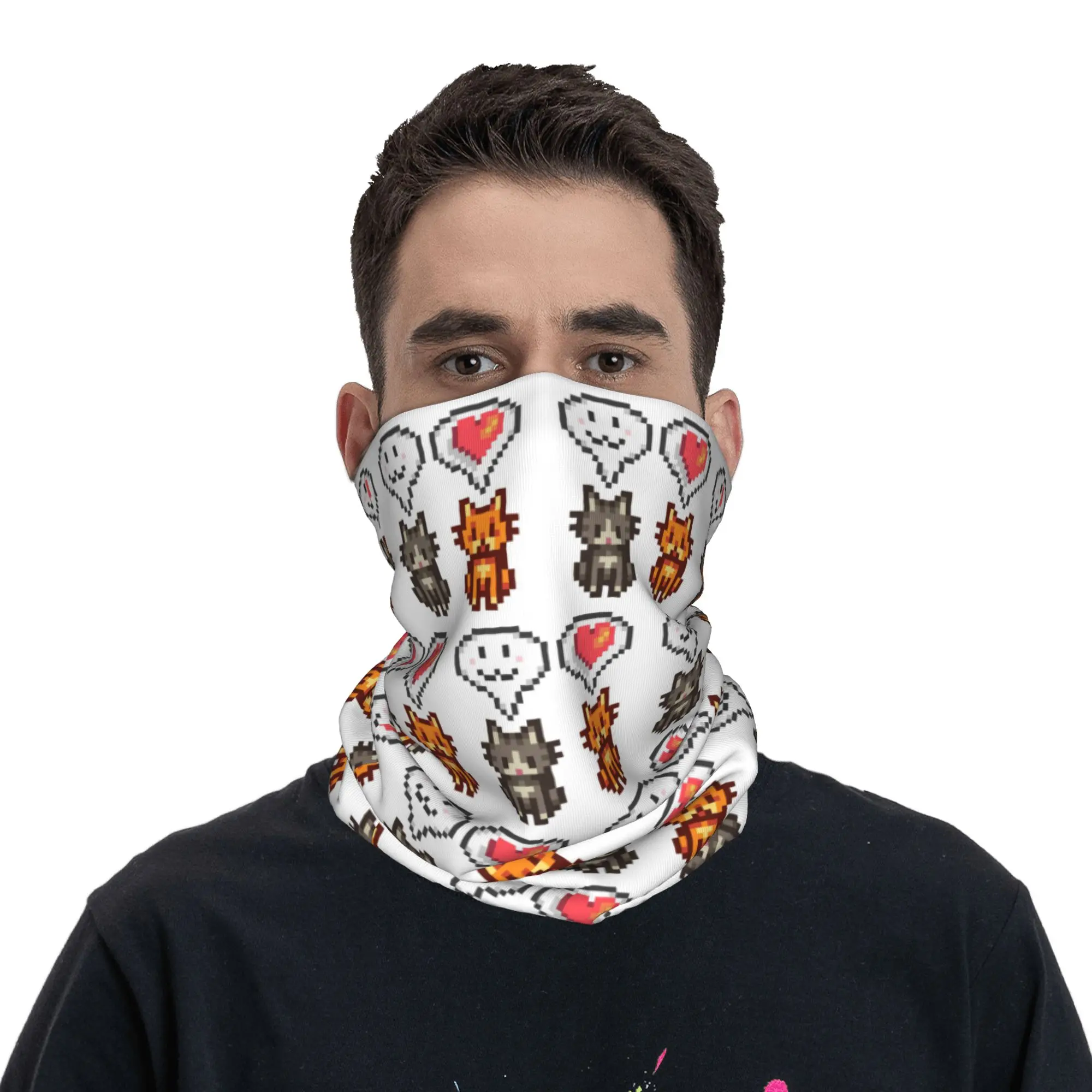 Stardew Valley Video Gamer Bandana Neck Cover Printed Wrap Scarf Multifunction Cycling Scarf Running Unisex Adult Windproof