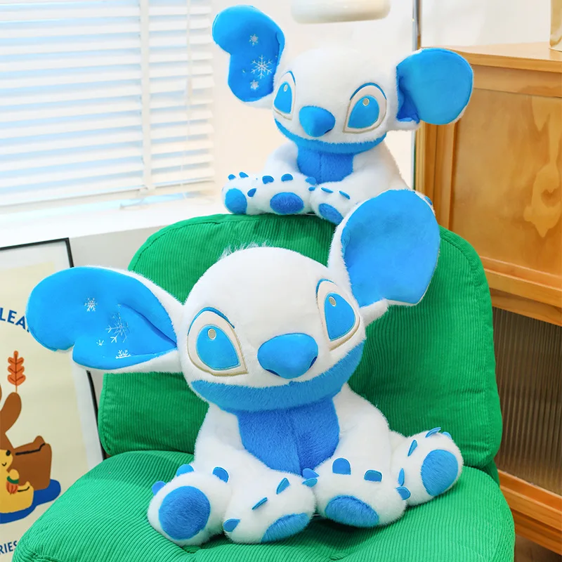 Disney Lilo & Stitch Kawaii Snowflake Stitch Stuffed Plush Toys Cute Stitch Anime Plush Toys Christmas Gifts For Kids Girls