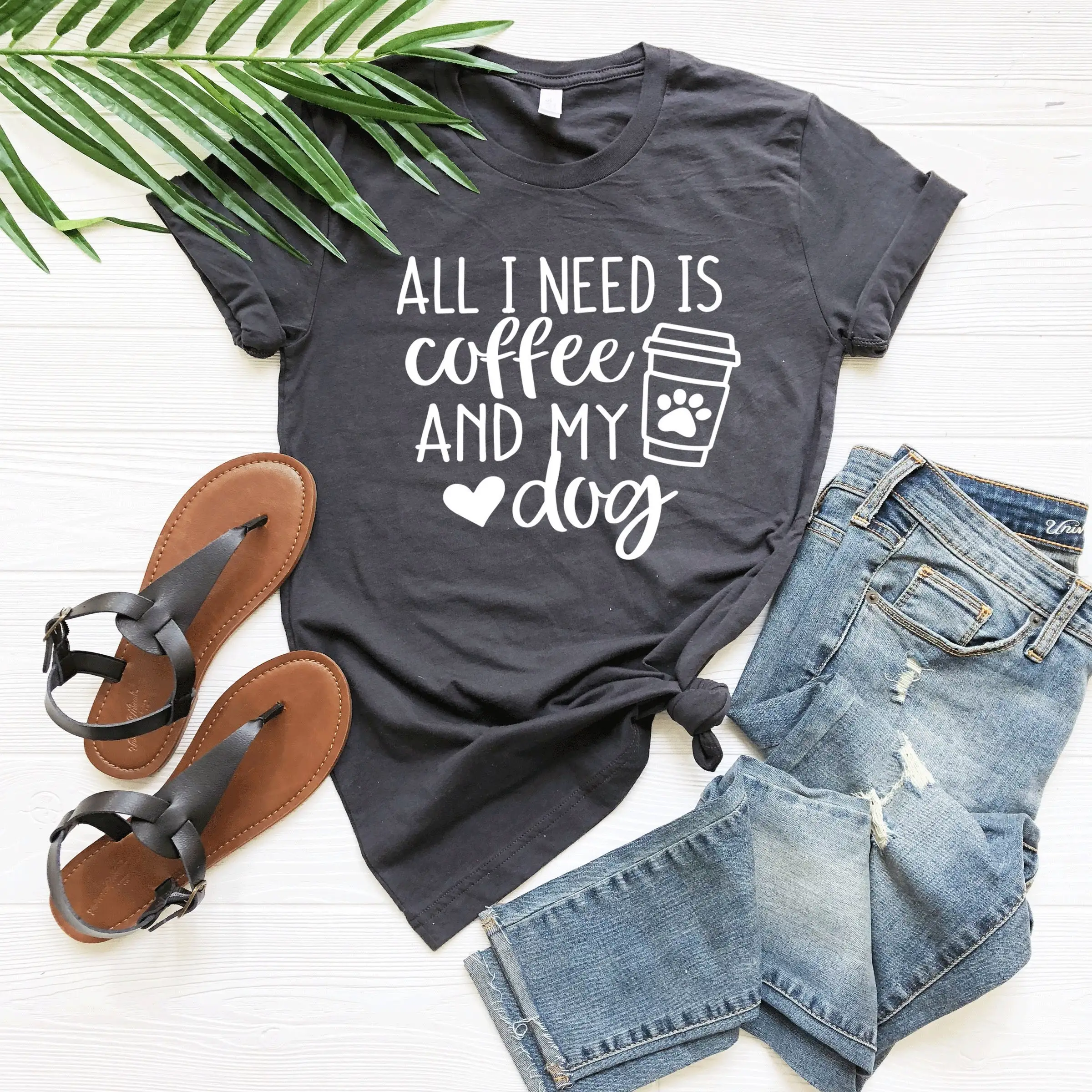 All I Need Is Coffee and My Dog Mom T Shirt Lover s