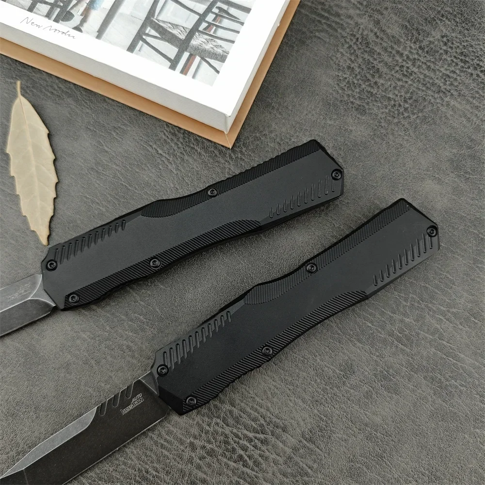 KS 9000 Pocket Knife Black Stonewashed D2 Blade T6 Aluminum Handle Outdoor EDC Camping Hiking Survival Hunting Tools Gift