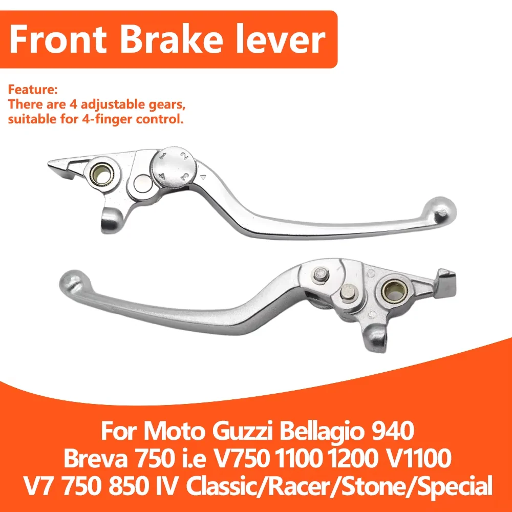 Palanca de Freno para Motocicleta Moto Guzzi Bellagio 940, Breva 750, V750, 1100, 1200, V1100, V7, 750, 850 IV Classic Racer Stone