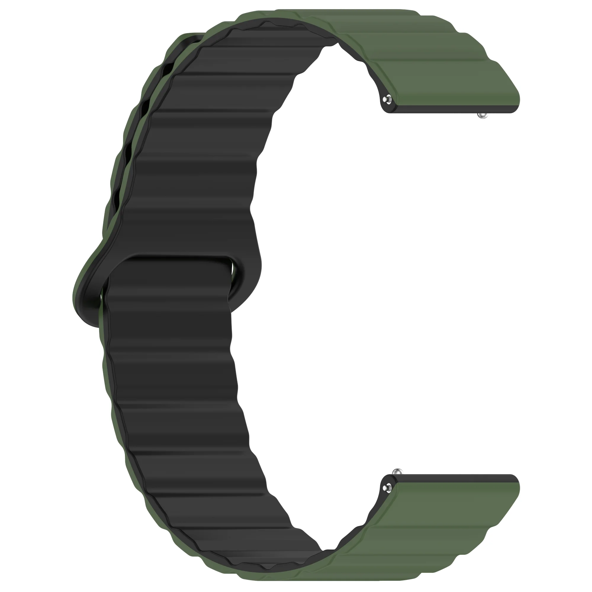 18mm/20mm/22mm Silicone Double-sided Magnetic Strap for Huawei GT5/5 Pro GT4 GT3 GT2, Quick-Release, Universal multiple models