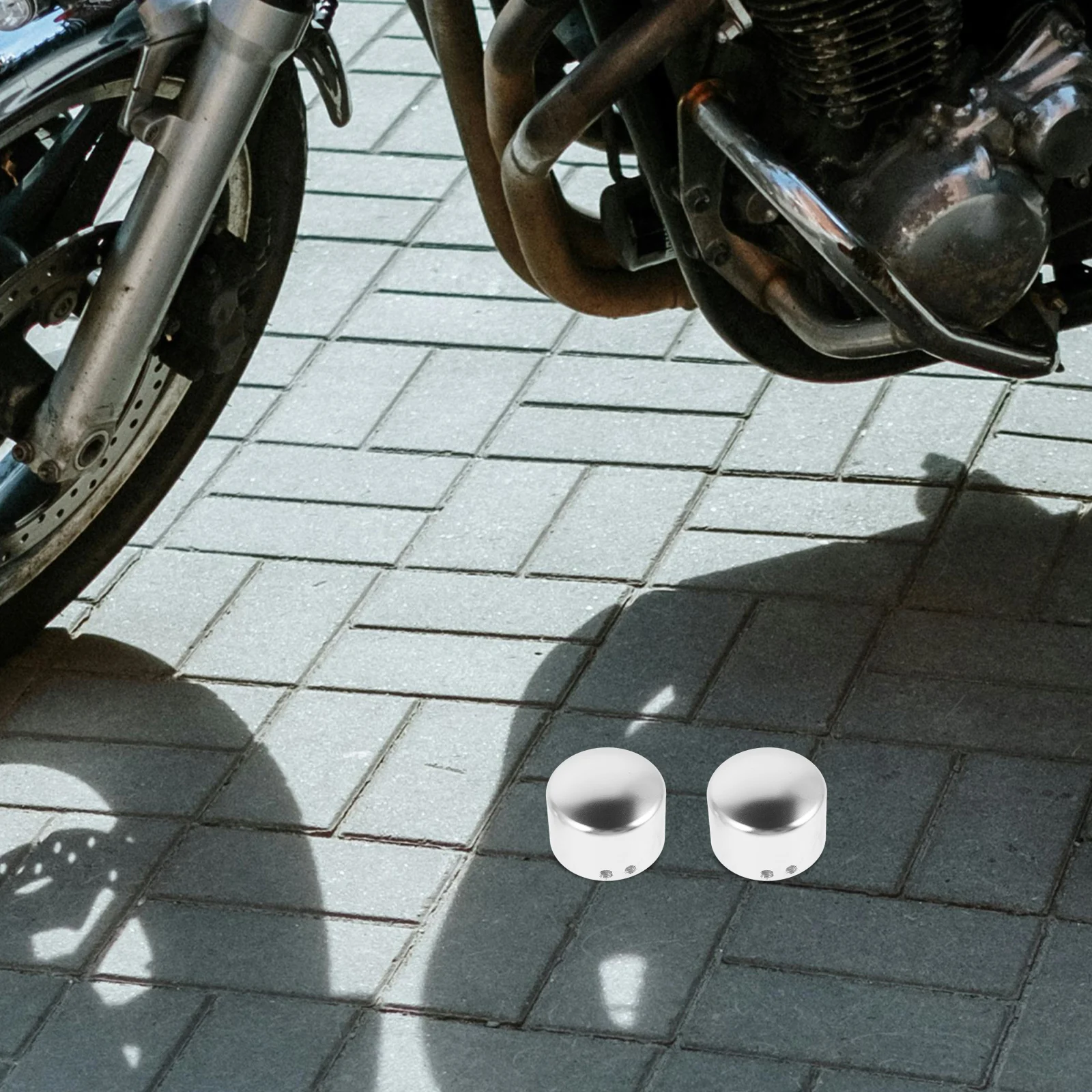 

2pcs Aluminum Wheel Decorative Cap Car Nut Motorcycle Hub Cover For Front Mud Resistant Easy Installation Compatible With Cars