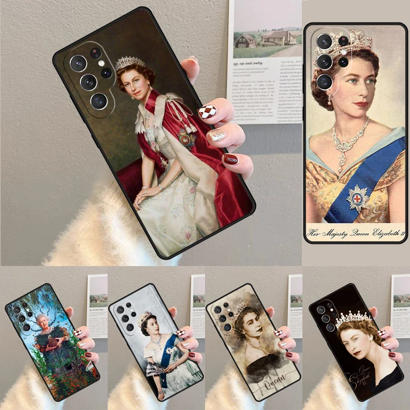 England Queen Elizabeth II Phone Case for Samsung Galaxy note 10 pro S26 Ultra S23 S24 FE S25 S21 S22 PLUS shockproof Cove
