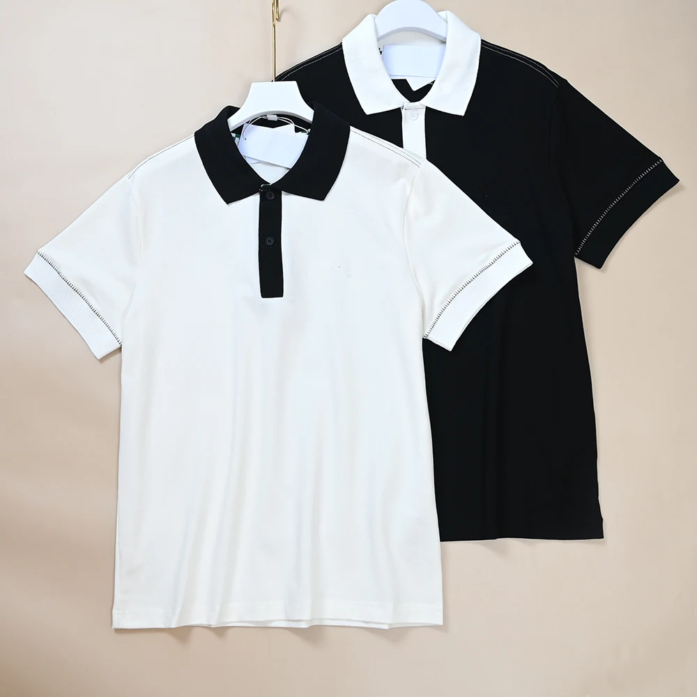 

Новый летний мужской повседневный трикотаж irt ort Sve Blo Design Cotton Me Busin Casual Stand Fit Youth Faion