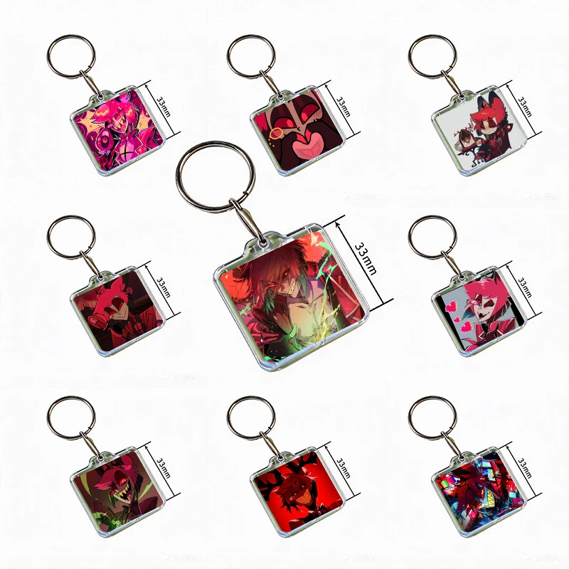 C-Criminals and Demon Lords Acrylic Keychain Handmade Hanging for Clothes Backpack Decoration Accessories Gifts with Friends