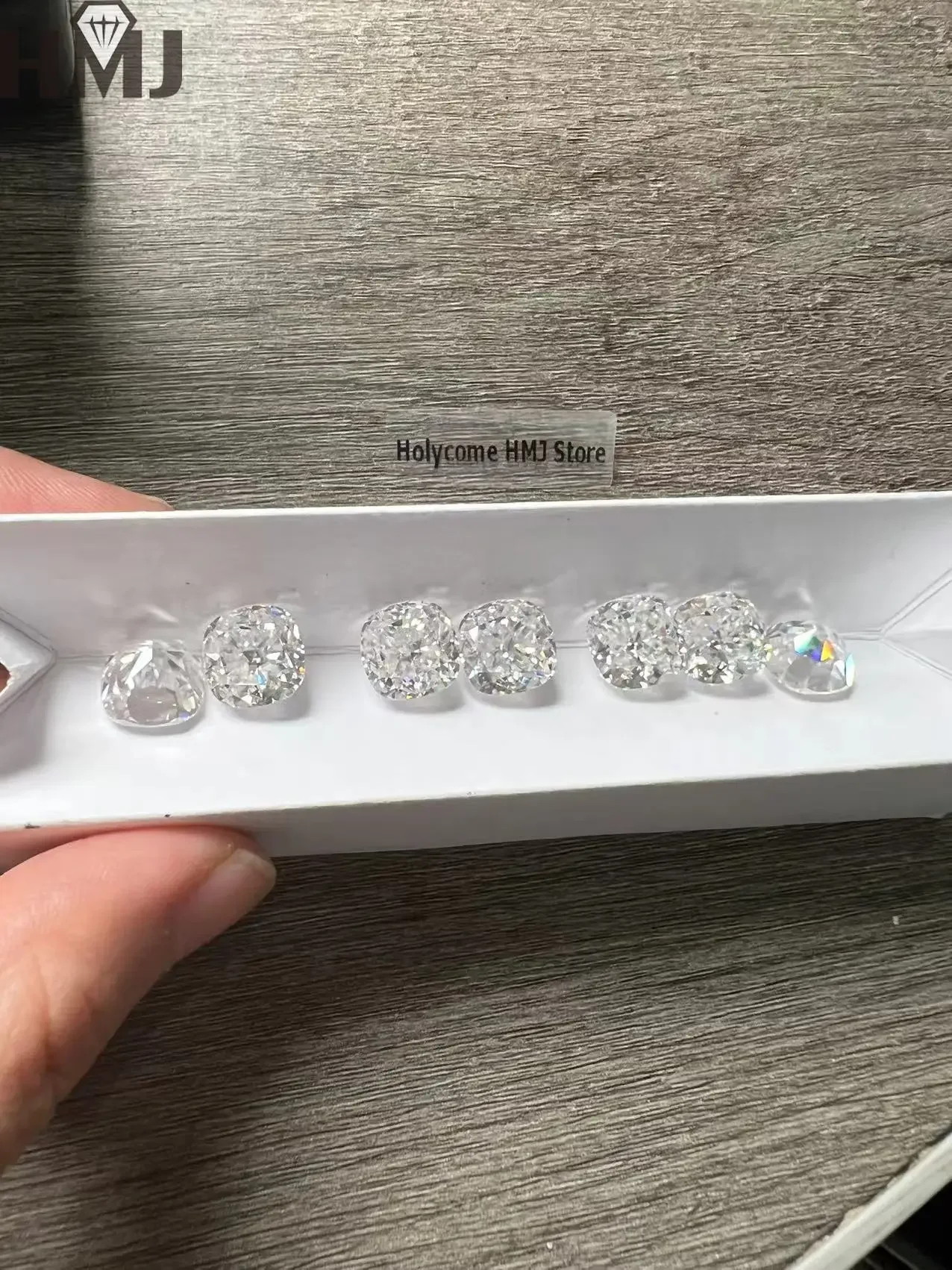 Crushed Ice Kussen Geslepen Losse Moissanite Steen VVS1 D Kleur Losse Lab Grown Diamond met GRA Certificaat Edelstenen Groothandel