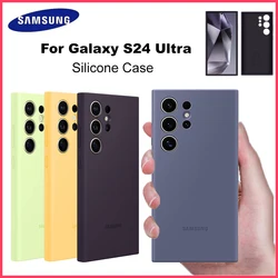 Original Samsung Galaxy S24 Ultra Silicone Case EF-PS928 High Quality Soft Silicone Cover Silky Touch Phone Case Shockproof