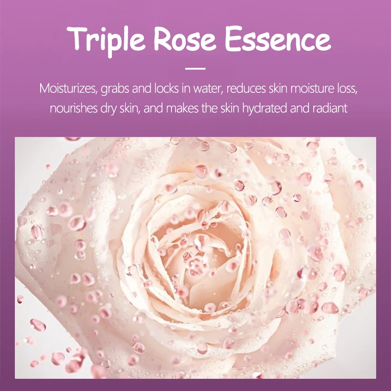 Crème pour le visage raffermissante à la rose, anti-âge, éclaircissante, blanchissante, beauté, santé, extraits de plantes, hydratante, nourrissante, soins de la peau, 50ml Crème anti - rides rétrécissement des pores a