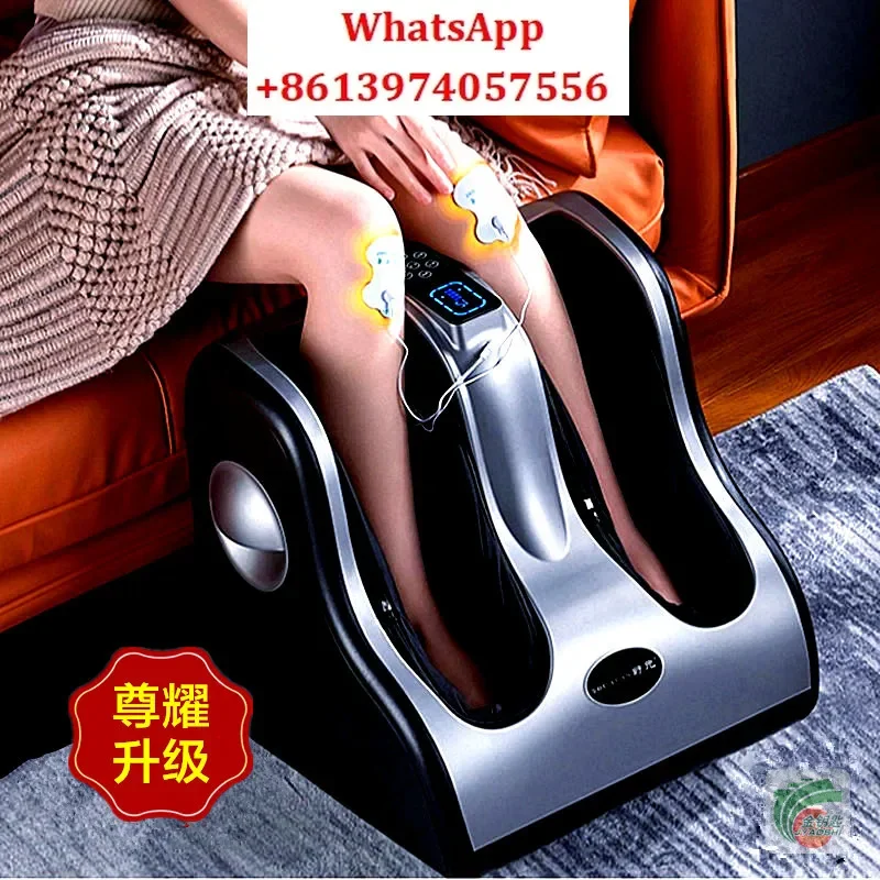 Massage Foot Therapy Machine Leg and Foot Press Fully Automatic Electric Leg Massager Hot Compress Kneading Roller Foot Kneader