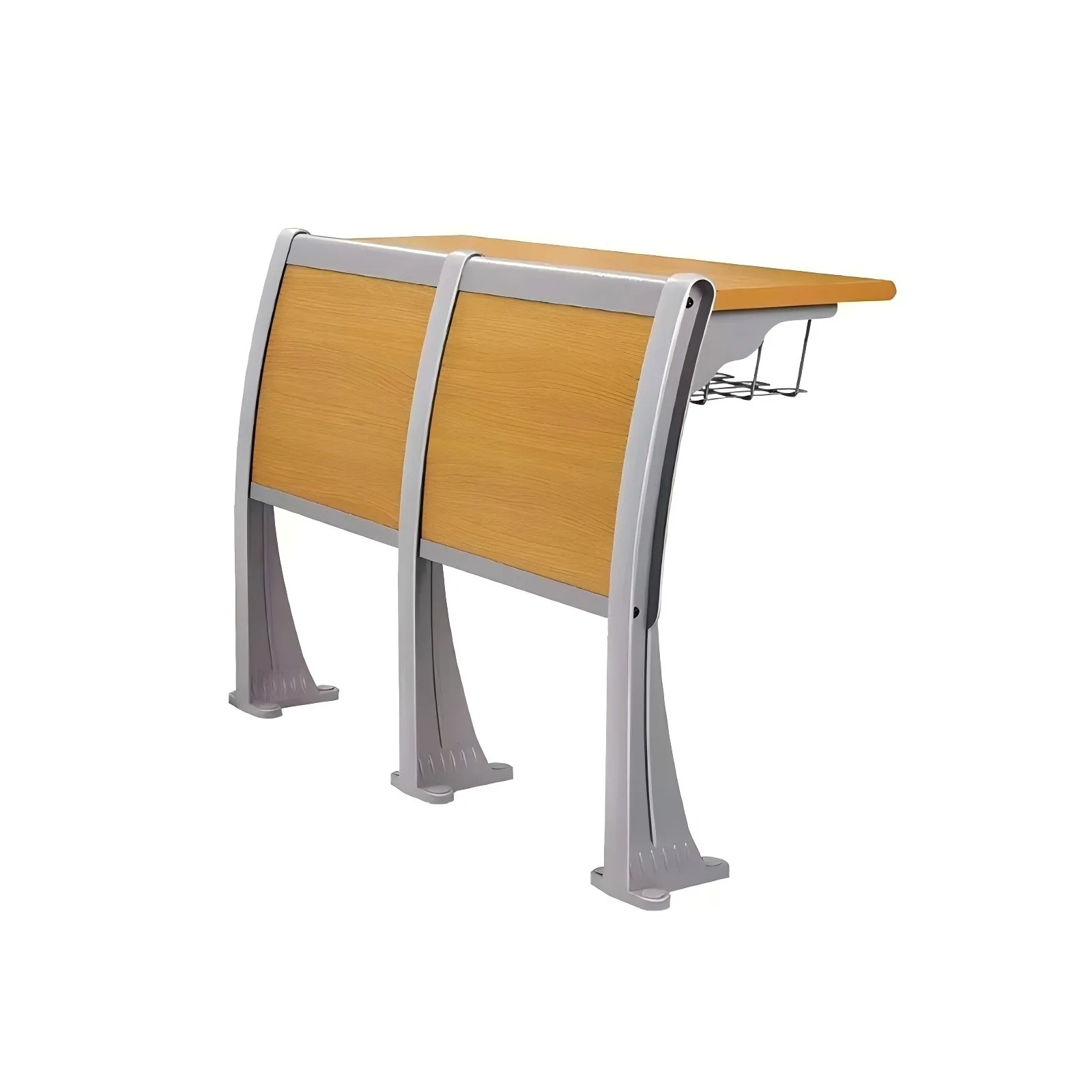 Ladder desks and chairs University classroom row chairs Aluminum alloy desks and  Multimedia lecture hall Flap row
