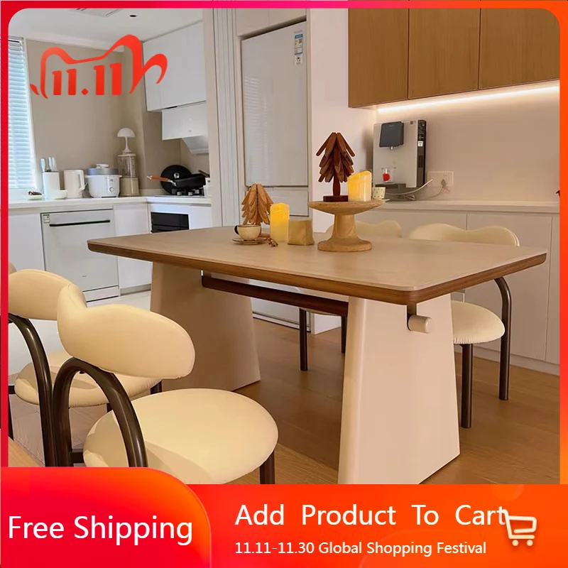 المطبخ مطعم طاولة طعام الشمال الحديثة مكتب الخشب طاولة طعام كراسي غرفة المعيشة صالة Mesas De Comedor أثاث المنزل #1