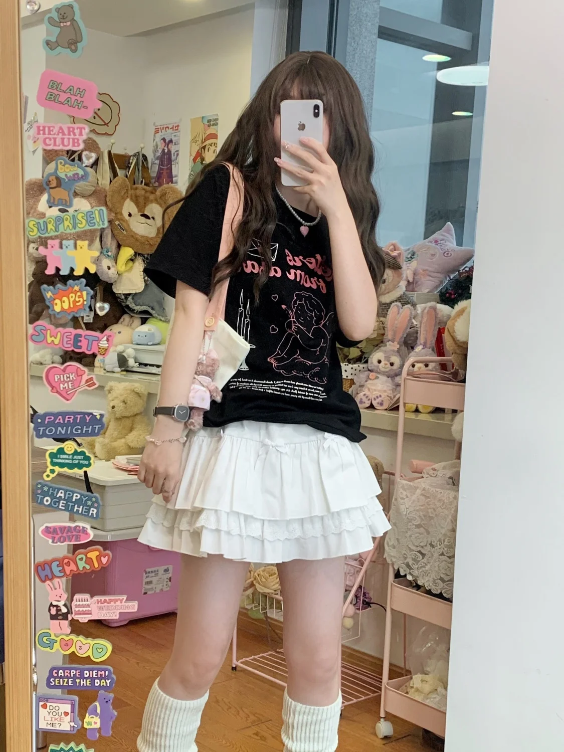 Skirts Womens Lace-up Mesh Balloon Magic Show Stage Performance Fairy Tale School Play Princess Youth Cosplay Event Festive ins