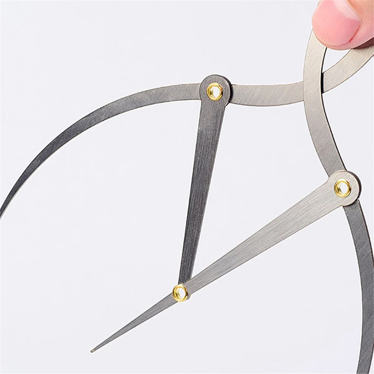 X11AA 1 Pcs Mean Calipers Golden Ratio Calipers Stainless Steel Eyebrow Ruler 1:1.618 Measure Tool for Tattoo Makeup