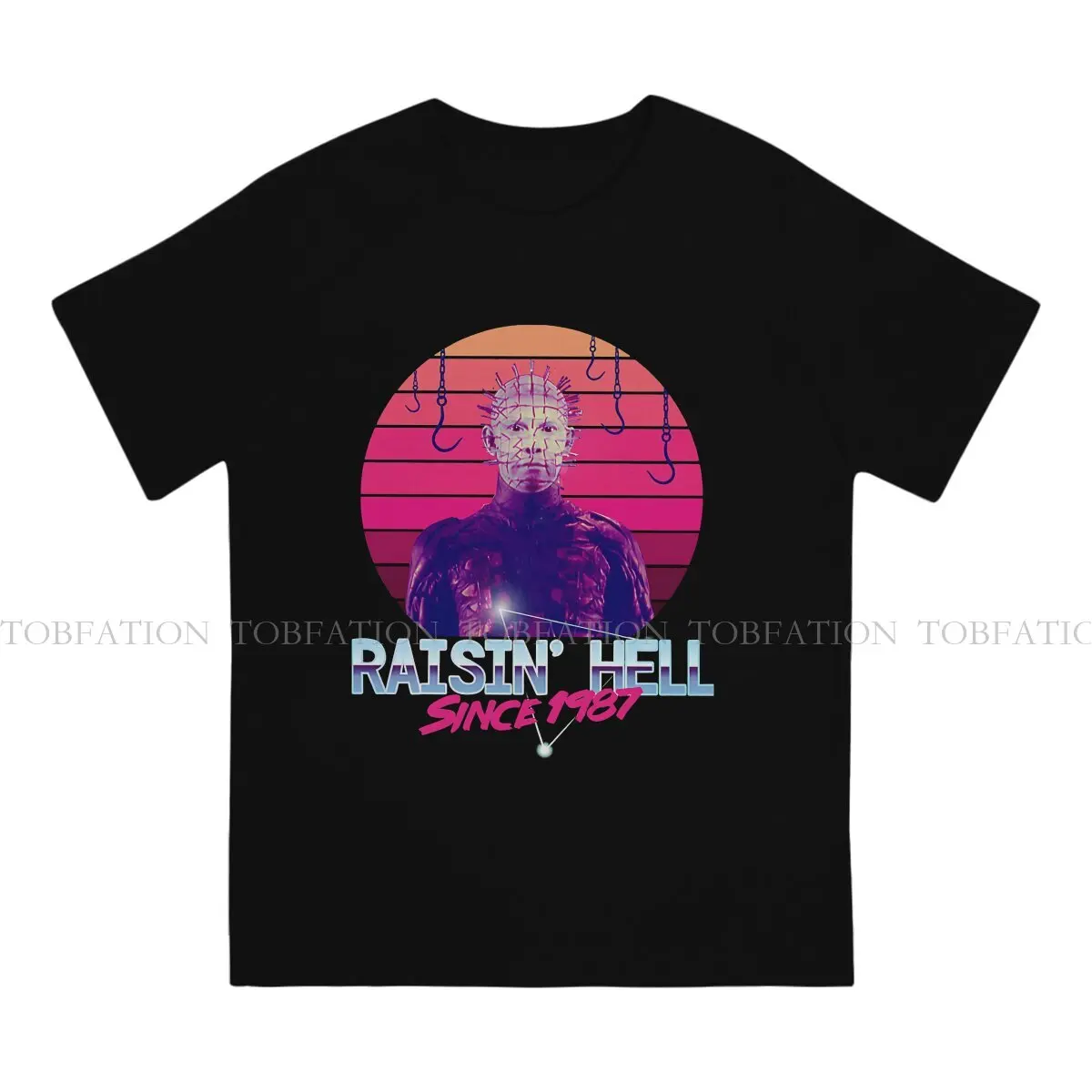 Hellraiser Horror Movie Pure Cotton TShirt Raisin Hell Basic T Shirt Homme Men Clothes Trendy