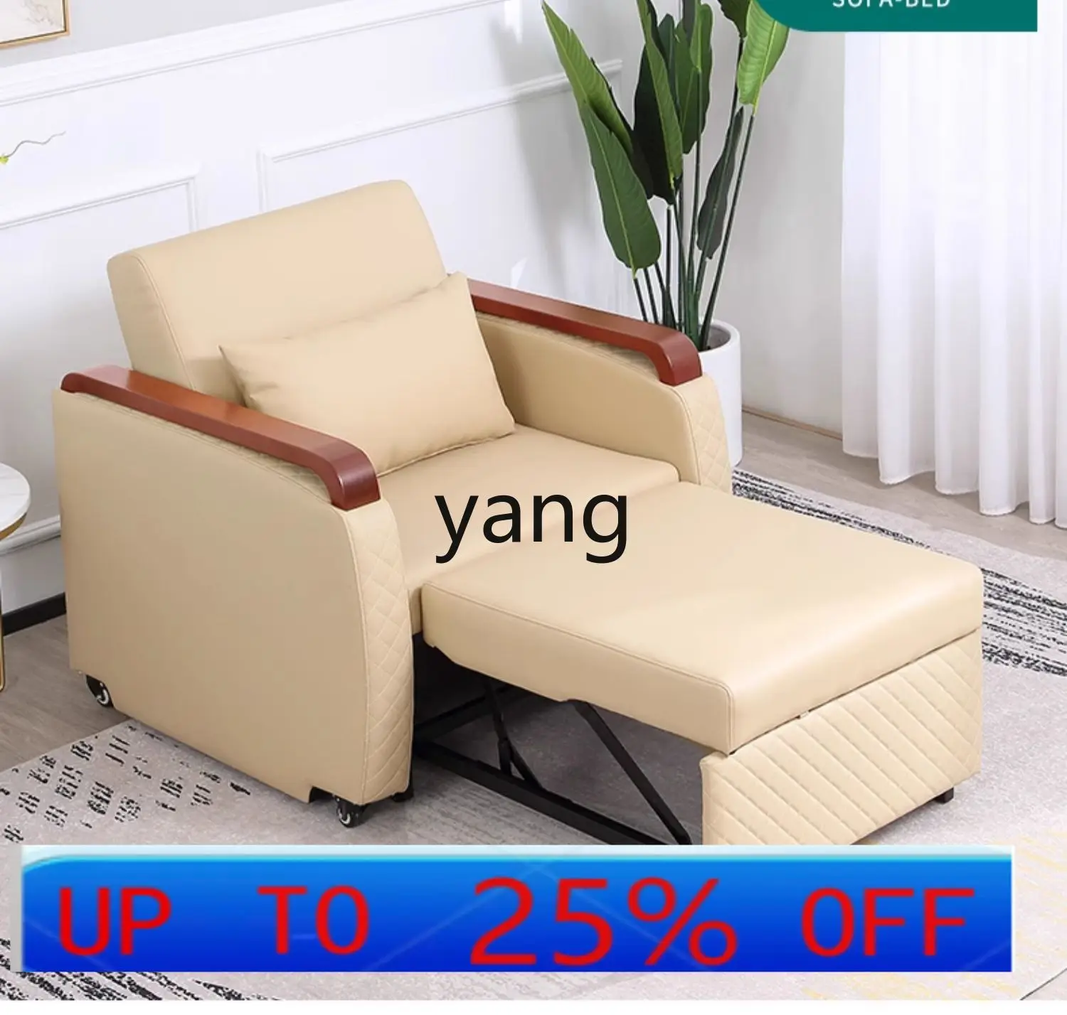 LMM retractable single bed sofa bed dual-purpose function sofa folding push-pull bed leisure chair