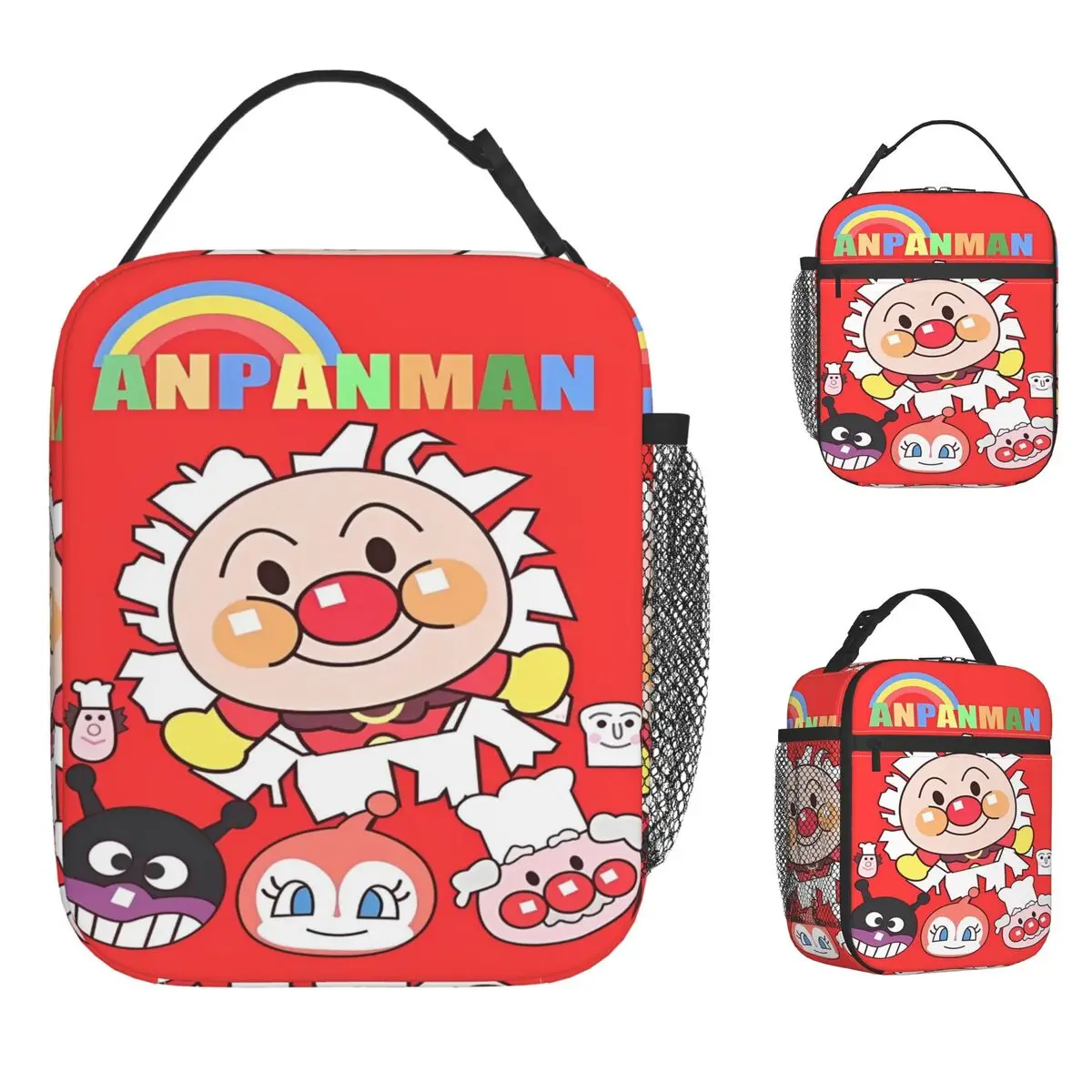 

Cartoon Anpanman Lunch Bag Casual Lunch Box Office Portable Thermal Lunch Bags For Girls Oxford Graphic Cooler Bag