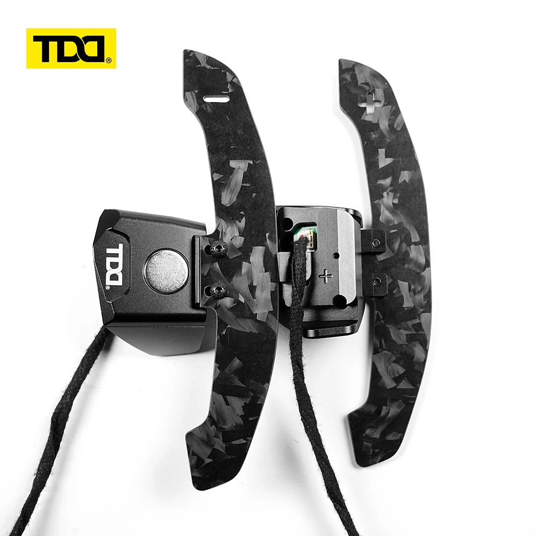 TDD Carbon Fiber Magnetic Shift Paddle For Golf 6 GTI CC MK6 Scirocco Golf 6 GTI CC MK5 Scirocco Steering Wheel Shift Paddles