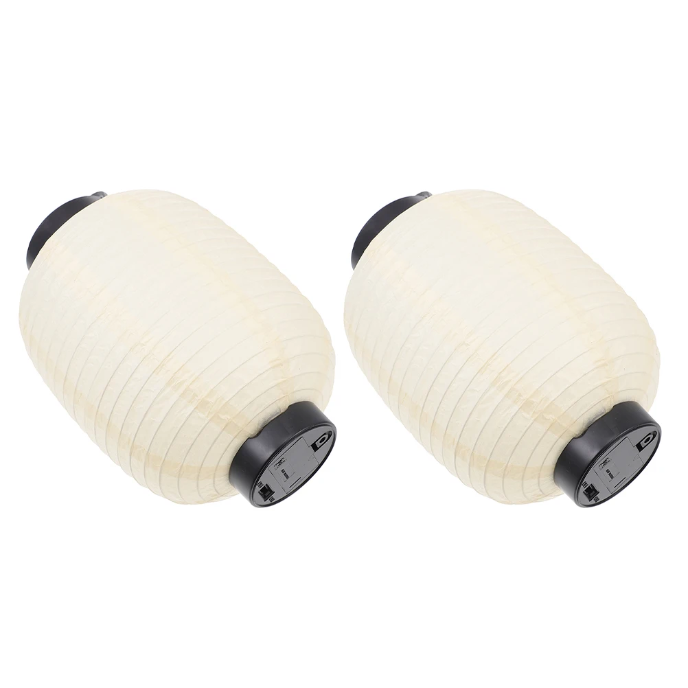 

2 Pcs Lantern Decoration Floor Lamp Japanese Paper Lampshade Home Lanterns Hanging Solar Light