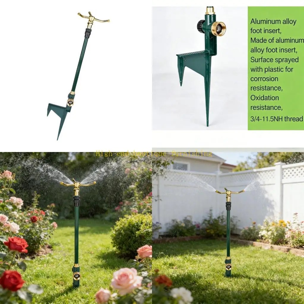 L9NB Flexible 3 Arm Moving Lawn Sprinkler With Variable Length For Large Outdoor locations