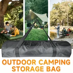 Large Oxford Cloth Camping Chair Storage Bag with Shoulder Strap Foldable Outdoor Equipment Durable Zipper Travel Tote