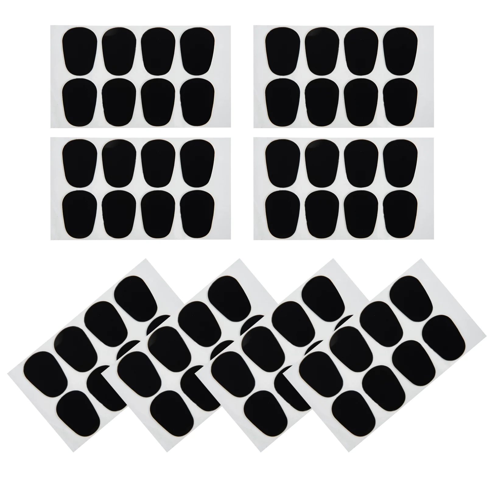 

64 Pcs Saxophone Tooth Pad Clarinet Cushions Oval Mouthpiece Pads Patches Rubber Pocket