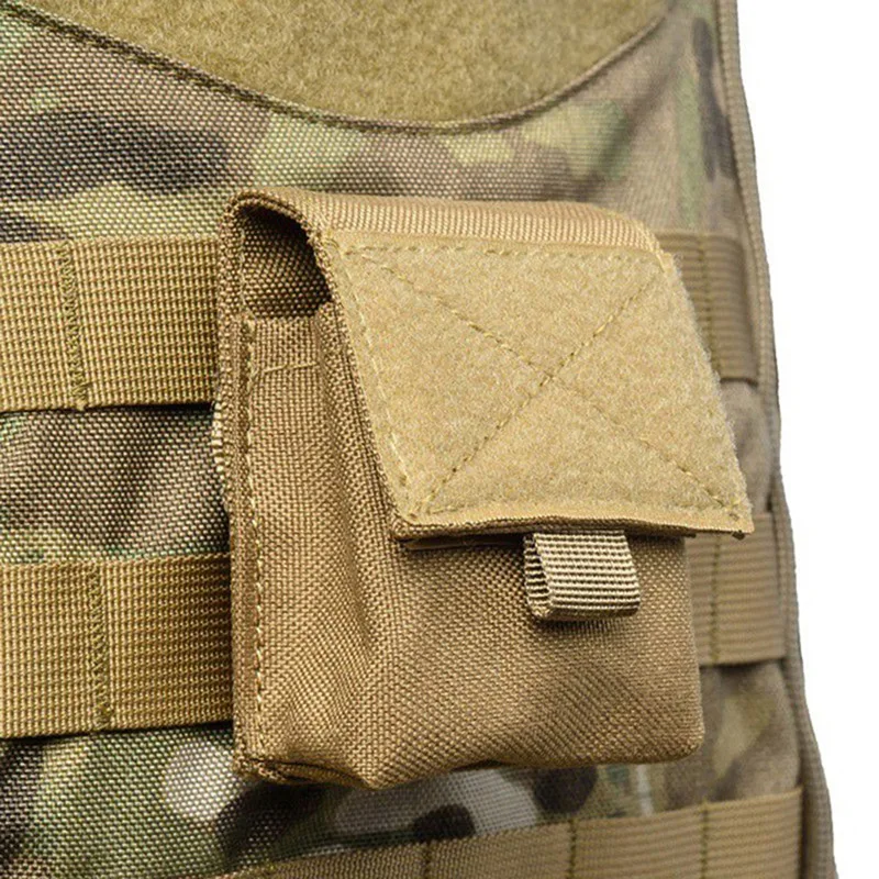 

Outdoor Airsoft Combat Molle Pouch Tactical Single Pistol Magazine Pouch Flashlight Sheath Airsoft Hunting Camo Bags