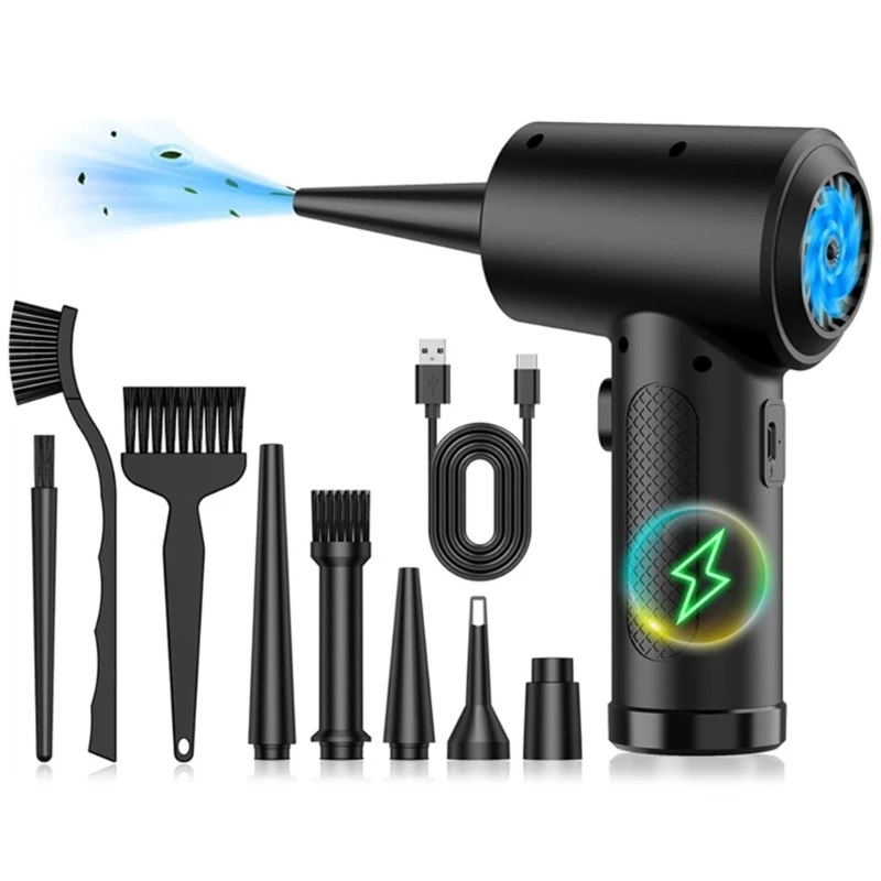 

Пылесос со сжатым воздухом для ПК, 50000 об/мин, 3 скорости, перезаряжаемые воздуходувки, Прямая поставка