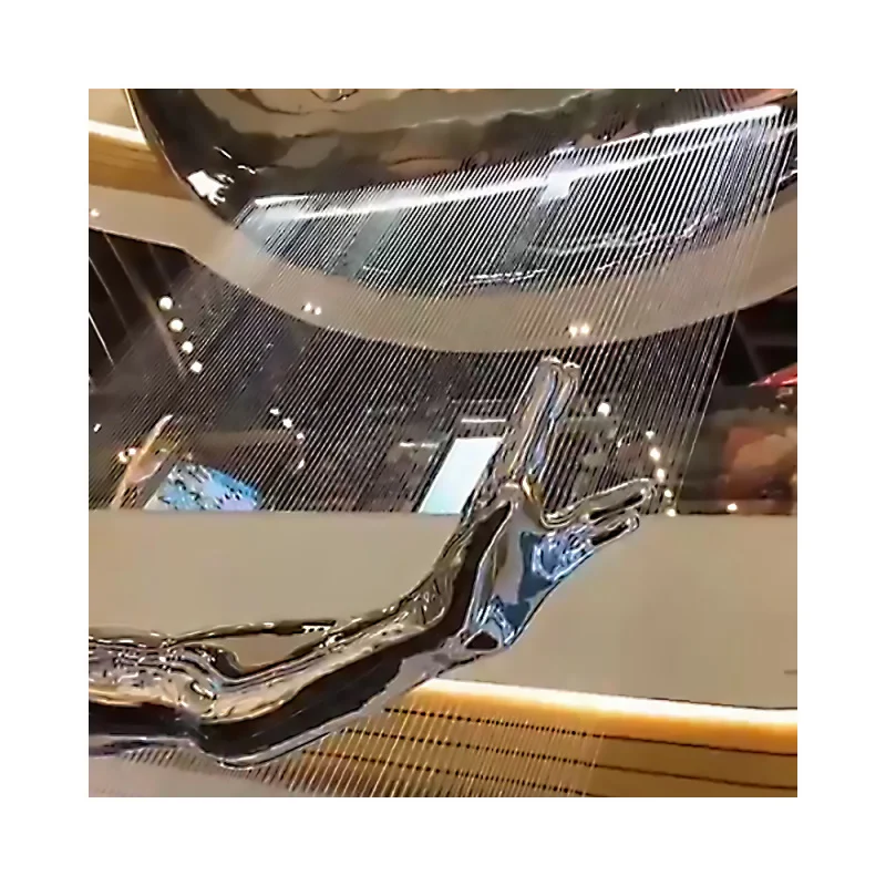 custom.Modern String Waterfall Stainless Steel  Linear Curtain