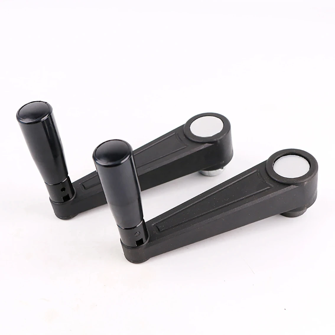 1PCS Black Circular/square Hole Installation Non Foldable Crank Rotating Handle Length 63-160mm For Turning And Milling Machines