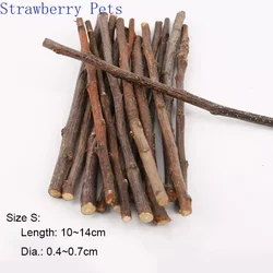 5pcs 10pcs 40pcs Chew Stick Apple Tree Branch Hamster Squirrel Natural Toys Parrots Rabbits Grinding Stick