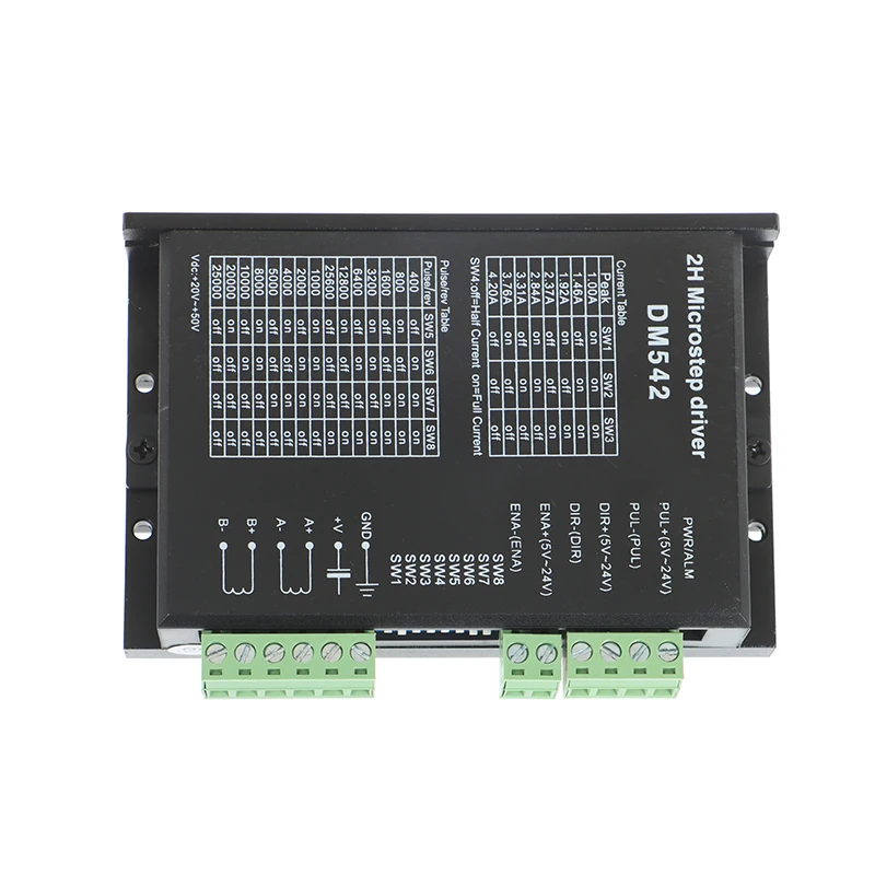 جديد DM542 وحدة تحكم المحرك السائر 2-phase محرك متدرج رقمي سائق
