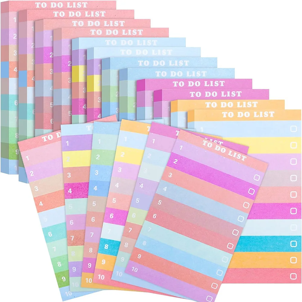 100 Sheets to Do List Notes Planner Notepad Colorful Small Planning Notes Memo Pad Daily Checklist Notebook Block to Do Note Pad