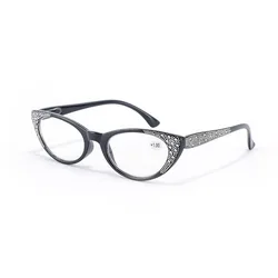 Diamond Cat Eye Reading Glasses Women Vintage Frame Multicolor Designer Fashion Presbyopic Eyewear Diopte+175 +225 +275 очки