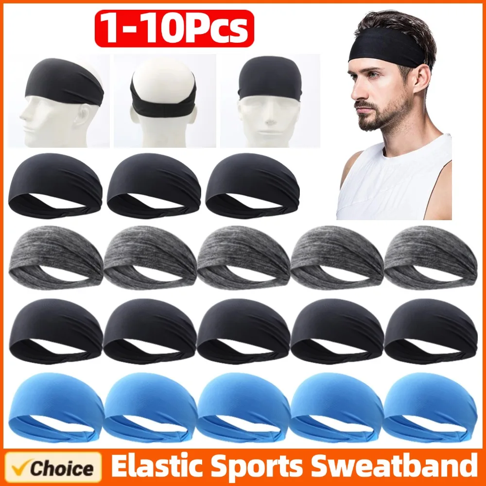 

1-10PCS Sports Sweatband Quick Dry Breathable Sweat Absorbent Headband for Men Women Outdoor Sport Running Yoga Hair Headband
