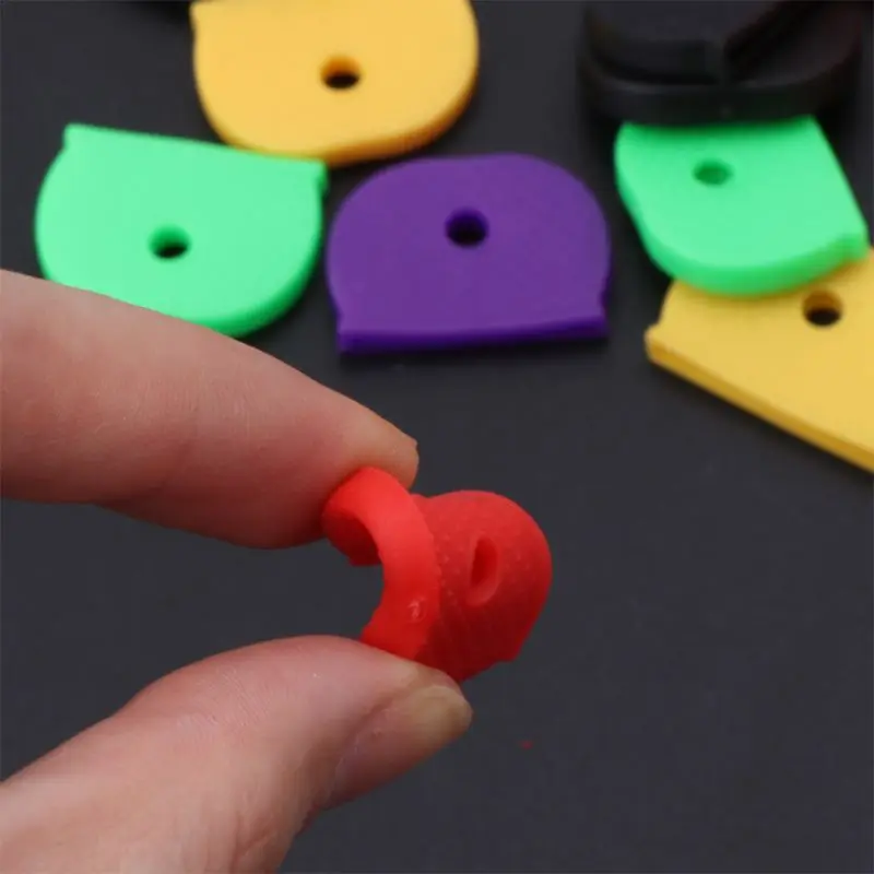 80pcs for Key Caps Rubber for Key Identifier Coding Rings in 8 Assorted Colors 2 M76D