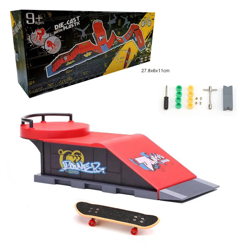 1810-6 fingerboards profesionale obstacles funnyTechnical Practice Deck Platform Sports Children Skateboard Assemblyfingerboard