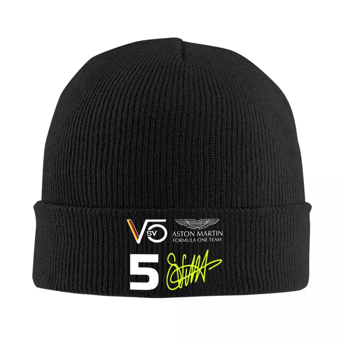 Sebastian Vettel Aston Martin Hats Autumn Winter Beanie New Caps Unisex Skullcap